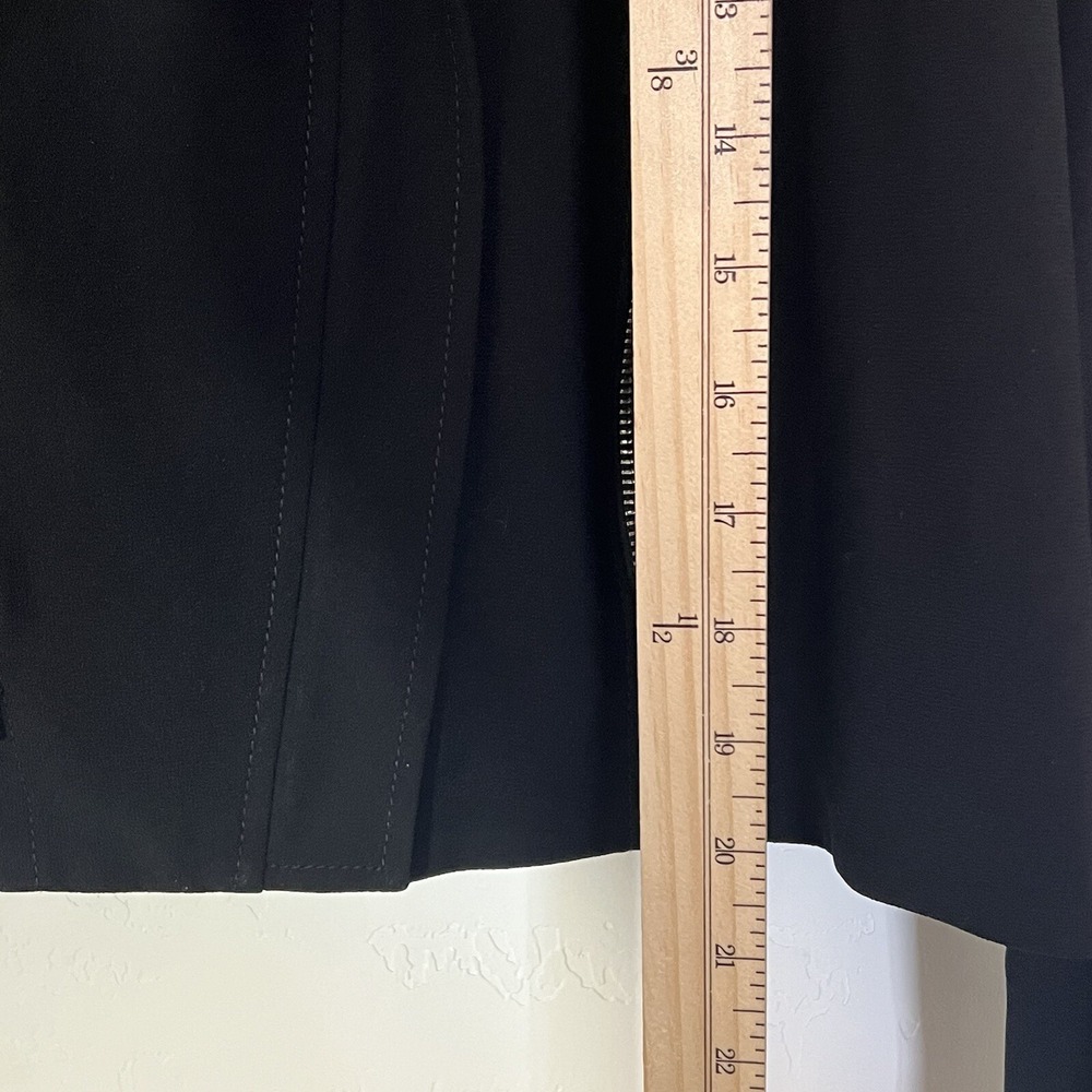 Aritzia Babaton Blazer Moto Jacket Woman's Dominic Size 6 Black - Picture 3 of 13